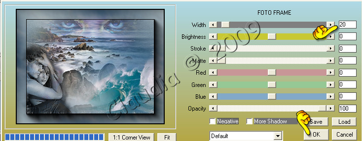 Instellingen Filter AAA Frames